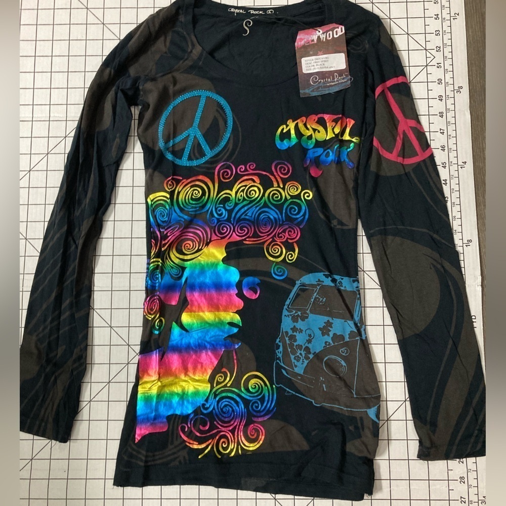 NWT Christian Audigier Limited Edition Women’s Free Spirit Long Sleeve Shirt